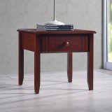 Cumpara ieftin Noptiera Juliene cu sertar culoare nuc 50x44x46 cm