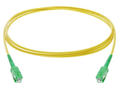 Patch Cord Fibră Optică SC/APC 30m Galben foto
