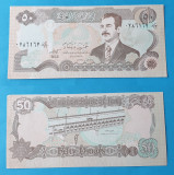 Bancnota veche - IRAK IRAQ 50 DINARI DINARS - Sadam - in stare foarte buna