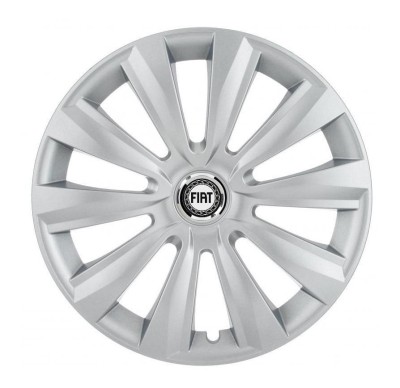Set 4 Capace Roti, potrivite jantelor de R16, pentru Fiat, model delta cromat foto