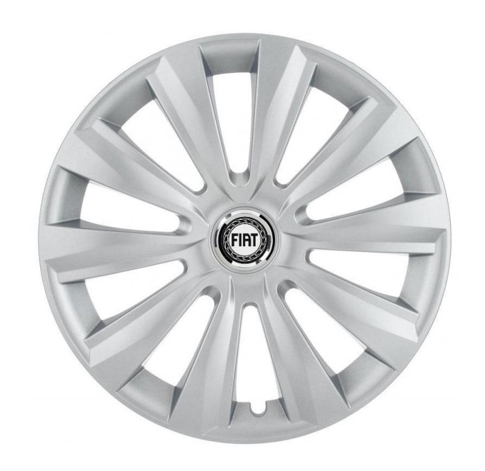Set 4 Capace Roti, potrivite jantelor de R16, pentru Fiat, model delta cromat