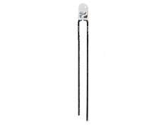 LED 3mm Turquoise 800mcd 20&deg; Convex 3.5-4V 2.5mm