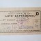 Romania bilet de loto saptamanal Regia Loteriei de Stat-RPR 1948
