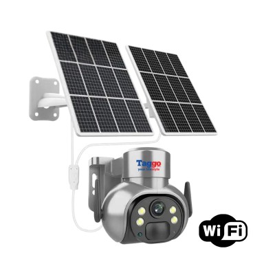Camera de Supraveghere 8mp 4K cu Incarcare Solara WIFI, Panou 20W, Rain Charging, Rotire Din Aplicatie, Rezistenta La Apa IP 66 foto