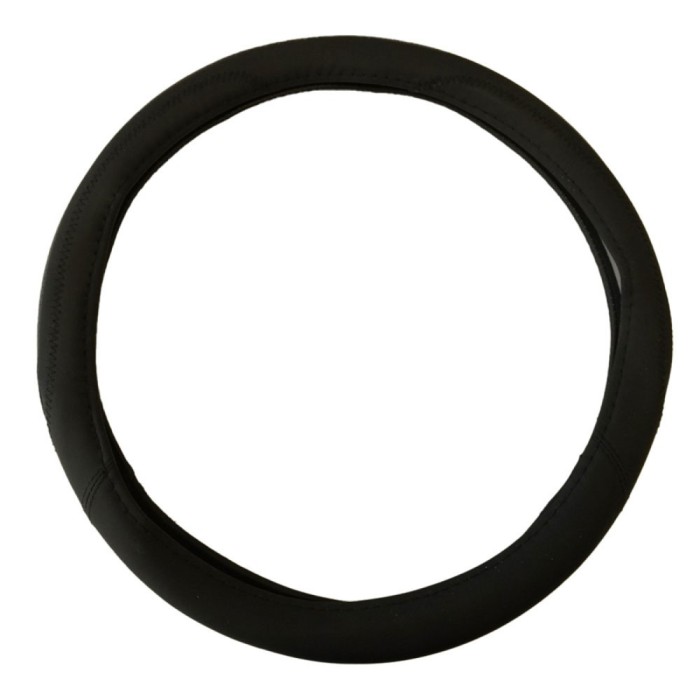 Husa volan din piele ecologica negru 37-39 cm