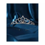 Cumpara ieftin Diadema (Coronita) Mireasa subtire cu strasuri, aurie- 53997