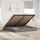 vidaXL Cadru de pat otoman fără saltea Taup 200x200 cm țesătură 3310907