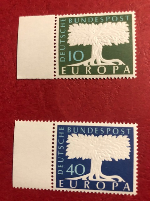 GERMANIA 1957, EUROPA - SERIE COMPLETĂ MNH