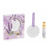 Cumpara ieftin Set difuzor din ipsos suspendabil cu ulei parfumat Lavanda 5 ml