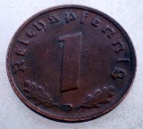 2.732 GERMANIA 1 REICHSPFENNIG 1938 D, Europa, Bronz