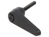 Manetă Franceză ELESA+GANTER Neagră Filet 32mm M5 Zinc Turnat Otel
