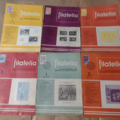 FILATELIA - REVISTA FILATELISTILOR DIN R.S.R., Anul 1977, Nr.1,3,7,8,9,12.