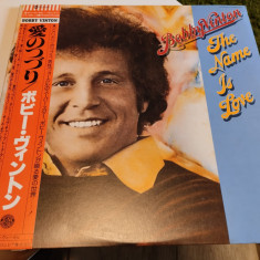 Vinil "Japan Press" PROMO "FIRST PRESS" Bobby Vinton ‎– The Name Is Love (NM)