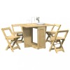 VidaXL Set mobilier tip fluture Corona, pliabil 5 piese maro lemn pin