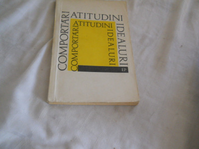 COMPORTARI ATITUDINI IDEALURI educatie moral cetateneasca 1968 foto