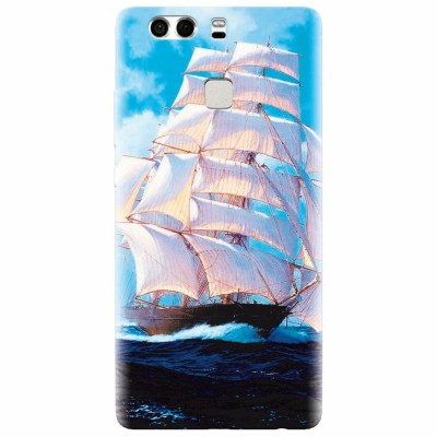 Husa silicon pentru Huawei P9, Attractive Art Of Ships foto