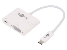 Adaptor USB 3.0 0,15m Alb 60W Full HD