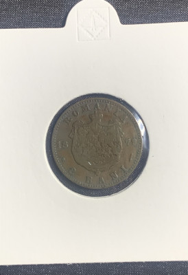 Moneda 2 bani 1879 foto