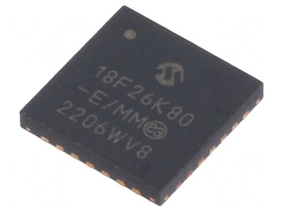 Microcontroler PIC 64MHz 1,8-5V SMD QFN-S28 PIC18 foto