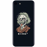 Husa silicon pentru Apple Iphone 5 / 5S / SE, Albert Einstein Caricature