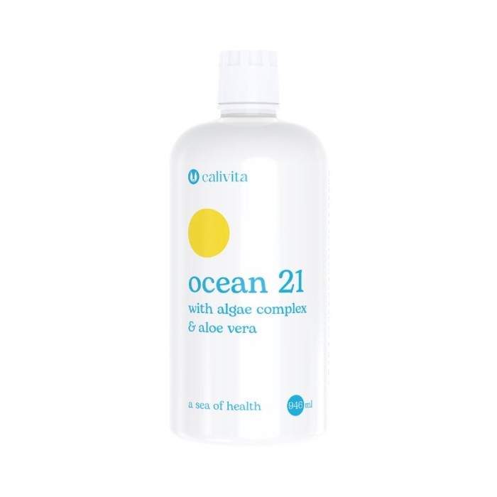 Ocean 21 Sirop cu Aloe Vera si Alge Formula Completa pentru Detoxifiere Vitalitate și Imunitate (946ml) - Calivita