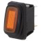 Comutator Rocker ON-OFF 16A 12V Portocaliu LED 12V IP65