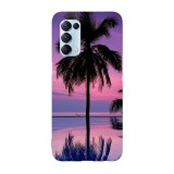 Husa compatibila cu Oppo A54 5G model Tahitian Sunset, Silicon, TPU, Viceversa, Transparent, Carcasa