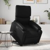 Gossi fotoliu rabatabil electric cu ridicare, negru, piele ecologica