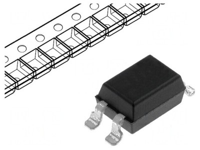 Optocuplor SMD Darlington 5kV SO4 - Ch: 1 OUT foto