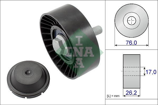 INA 532 0632 10 Rola ghidare/conducere, curea transmisie