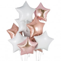 Set de 10 baloane folie stele, Baby Shower, Stars Magic Gold,18 inch