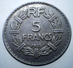 7.383 FRANTA 5 FRANCS 1935