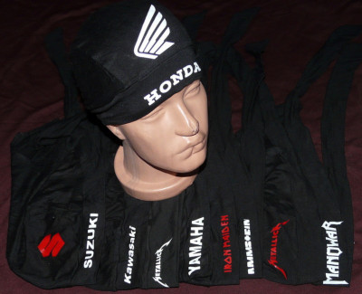 bandana formata Metallica,AC/DC,Nirvana,Rammstein,Honda,Suzuki,Harley Davidson foto