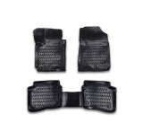 Covoare Auto Tip Tavita Cauciuc PSN Hyundai i20 II (2014-2020) ALM - Set Fata + Spate, Negru