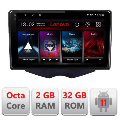 Navigatie dedicata yundai Veloster Lenovo Octa Core cu Android Radio Bluetooth Internet GPS WIFI DSP 2+32 GB 4G kit-veloster+ED CarStore Technology foto