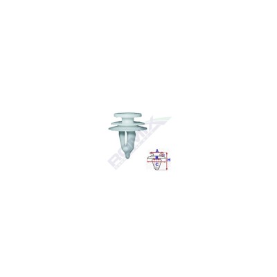 Clips Tapiterie Pentru Chrysler - Gri Set 10 Buc 134846 B18915-RMX foto