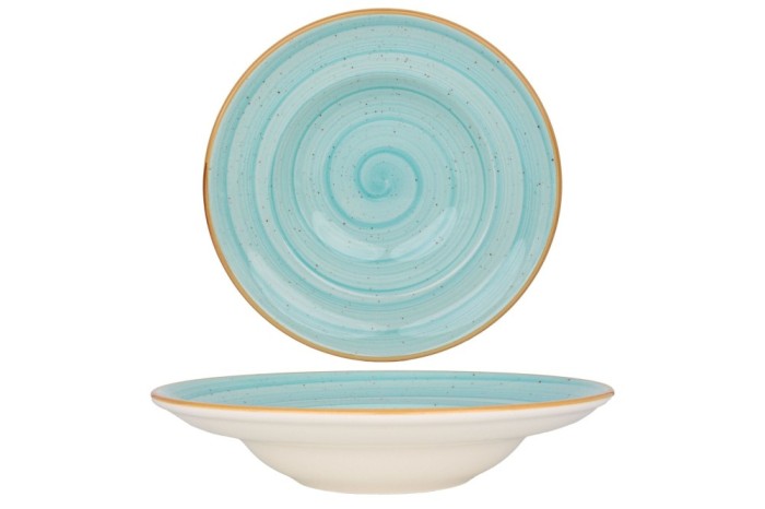 Bonna Farfurie cu paste - Aqua - Por&Aring;&pound;elan - 27 cm (450cc) - set de 2