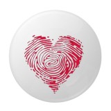 Cumpara ieftin Insigna metalica 58 mm, model Love You amprenta cu inimioara rosie, sistem prindere cu ac