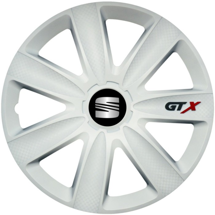 Set 4 Capace Roti GTX Alb R16, Compatibil Cu Seat