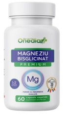 MAGNEZIU BISGLICINAT PREMIUM 60CPS VEGETALE foto