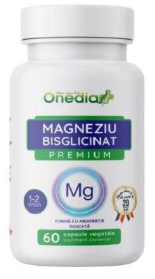 MAGNEZIU BISGLICINAT PREMIUM 60CPS VEGETALE foto