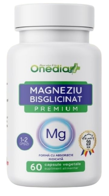 MAGNEZIU BISGLICINAT PREMIUM 60CPS VEGETALE