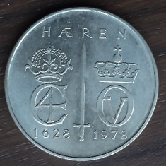 Moneda Norvegia - 5 Kroner 1978 - Armata