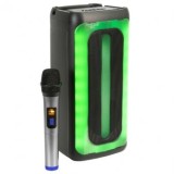 Boxa Portabila Ibiza Sound Sigma40, 50W, 2x4/10cm, TWS, BT, FM, USB, MicroSD, Microfon Wireless, Lumini, USB-C