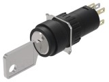 Comutator rotativ cu cheie EAO 16mm 2 NC + NO cod 51-135.022D