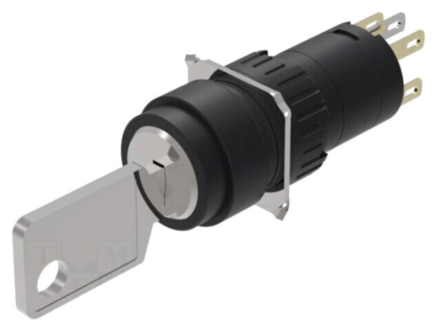 Comutator rotativ cu cheie EAO 16mm 2 NC + NO cod 51-135.022D