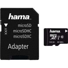 Card de memorie Hama MSDXC128GB, 128GB, Clasa 10 + Adaptor