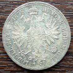 (A1098) MONEDA DIN ARGINT AUSTRIA - 1 FLORIN 1879, FRANZ JOSEPH