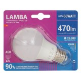 Bec LED E27 6W, A60, Lumina Alba 6500K, 470 Lumeni, 25000 Ore, Clasa G, CMCLASS