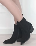 Botine elegante tip ciocate negre 6350A 117, 36 - 41, Negru